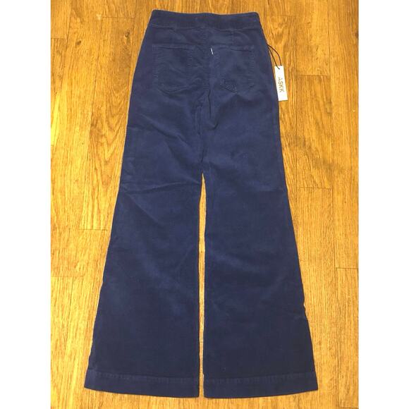 ASKK NY Brighton Wide Leg Corduroy Pants Jeans in Blue Size 26 - Picture 10 of 15